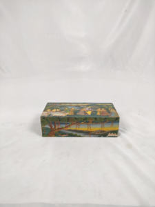 Caja Decorativa Hecha a Mano con Incrustaciones de Hueso Pulido, Caja de Joyería de MDF Pintada con Esmalte Horneado para Guardar Recuerdos, Baratijas, Navidad - Product Image 4