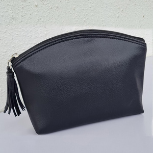 Elegante Bolsa de Cosméticos de Viaje Casual, Bolsa de Maquillaje de Cuero PU con Cierre de Cremallera y Bolsillo Interior con Cremallera, Alta Calidad y Duradera - Product Image 2