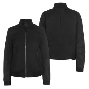 Veste bomber streetwear haut de gamme pour femmes, coupe ample, style décontracté, logo personnalisé, fabricant OEM en gros - Product Image 5