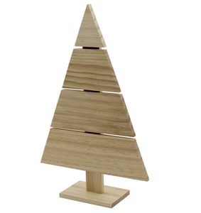 Décoration de Noël en bois faite à la main, écologique, sur pied, personnalisable, idéale comme cadeau - Product Image 3
