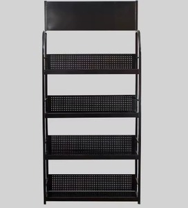 Heavy Duty Vertical Floor Standing Metal Garment Display <b>Rack</b> with Polished Surface Multi-Purpose Goods Display Stand - Product Image 3