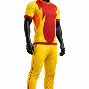 Ensemble d'uniformes de cricket personnalisés, maillot à col rond, pantalon, séchage rapide, respirant, OEM, étiquette privée, vente en gros - Product Image 3
