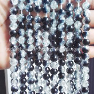 Cuentas espaciadoras de cristal craquelado premium Top 2026 - Hilo de cuentas sueltas hechas a mano asequibles para manualidades - Product Image 2