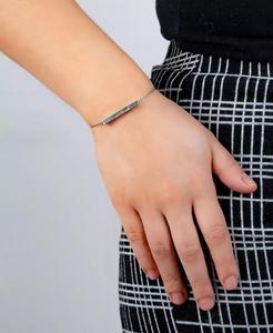 Amore ispiratore, speranza, Live, Dream bracciale regolabile a 4 lati In argento placcato | Macacy's - Product Image 3