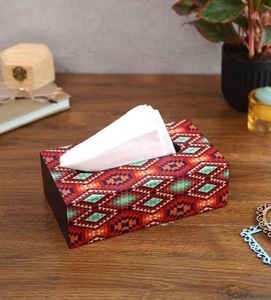 Mesa de Cocina Rectangular Multifuncional de MDF Estampado con Efecto Mármol de ILAHI, Hecha a Mano, con Soporte de Almacenamiento No Plegable - Product Image 5