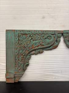 Panel de arco de madera tallado a mano antiguo |   Marco Arquitectónico Decorativo de Pared Estilo Mughal con Diseño de Puerta India Vintage para Decoración del Hogar - Product Image 3