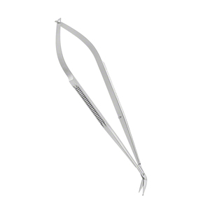 Micro-ciseaux manuels en acier inoxydable de haute qualité, finition sablée, lame droite tranchante, outil de chirurgie neurologique CE - Product Image 5