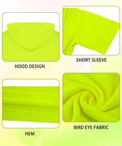 เสื้อยืดคอกลมแขนสั้นผู้ชาย ผ้าฝ้ายเจอร์ซีย์ 100% โลโก้ด้านหน้า สีพื้น ลำลอง ทรงปกติ ระบายอากาศได้ดี เป็นมิตรกับสิ่งแวดล้อม - Product Image 6