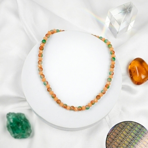 Collier en pierres naturelles multicolores facettées, chaîne plaquée or 18 carats, pendentif pour femme, bijoux cadeau - Product Image 2