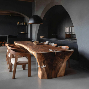 Luxury Modern Rectangular Solid Teak <b>Dining</b> <b>Table</b> Eco-Friendly Handmade 6 Seater <b>Dining</b> Room Furniture with 1 Year Warranty - Product Image 5