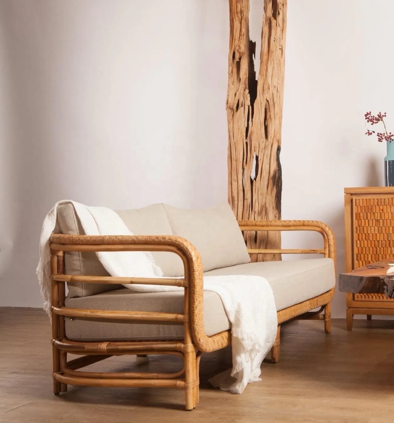 Il più venduto divano da soggiorno 2 posti caffè nuovo modello divano diretto camera per gli ospiti Resort decorazione d'interni Made in Vietnam SF53