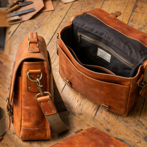 Sacs messagers en cuir véritable en gros – Sacs à bandoulière unisexes tendance - Product Image 1