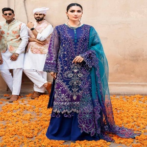 Luxury Riaz Arts 3 piezas Jhoomro Chiffon Salwar Kameez High Formal Party Wear para mujeres Pakistani Fancy Long Sari Branded Indian - Product Image 4