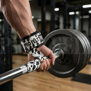 Sangles de musculation à motif personnalisé, support de poignet, sangles d'entraînement de gym, accessoires de fitness et de powerlifting robustes – Vente chaude - Product Image 3