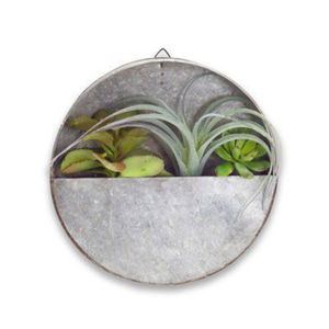 Vente en gros de jardinières murales en fil de zinc galvanisé en forme de cœur, écologiques, pour l'intérieur et l'extérieur, pots suspendus pour plantes succulentes, finition cuivre - Product Image 5