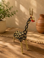 Décoration d'intérieur artisanale bohème en paille naturelle, écologique et durable, accessoire pour salon