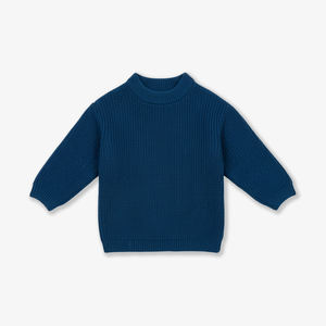 Suéter de punto para bebé, cuello redondo, 100% algodón, tejido a máquina, ODM y OEM, de Vietnam, ecológico. - Product Image 3