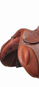 Silla de Montar Inglesa de Contacto Cercano con Estructura de Madera y Cuero Genuino para Equitación, Salto, Entrenamiento y Competición - Product Image 3