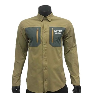 Camiseta de Pesca de Manga Larga para Hombre, Tejida, de Calidad, Color Personalizado, Cortavientos, Ligera, con Protección Solar UPF 50 UV, 100% Poliéster, de Secado Rápido - Product Image 3