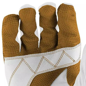 Hot Selling Customized Design Premium Quality Polyester/Cotton Baseball Batting Gloves Right Hand <b>Hook</b> Loop Closure Breathable - Product Image 6