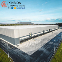Entrepôt frigorifique en structure métallique, bâtiment métallique préfabriqué haute résistance pour stockage réfrigéré en vrac