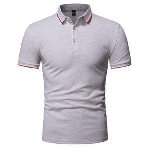 เสื้อโปโลผู้ชายสั่งทำขายส่ง ผู้ผลิต OEM ผู้จัดจำหน่าย ผ้าคอตตอนปิเก้ 180-240 GSM รับผลิตแบรนด์ส่วนตัว ส่งออกจำนวนมาก - Product Image 1