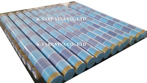 Bâche rayée d'origine vietnamienne pour métiers à tisser à jet d'eau – Feuilles de bâche PE imperméables et anti-humidité de haute qualité - Product Image 4