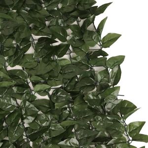 Recinzione Artificiale Tipo Foglia di Pesco 1M X 4M per Esterni, Pianta Artificiale Resistente per Decorazione Giardino - Product Image 5