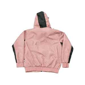Conjunto Deportivo Unisex Rosa y Negro con Bloques de Color, Sudadera con Capucha y Cremallera, Pantalones Cortos de Manga Larga, Transpirable, Ligero, de Poliéster para Verano - Product Image 4