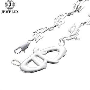 Export Quality <b>Statement</b> <b>Necklace</b> Moissanite Letter Design 925 Silver Rhodium Plated Luxury Party Jewelry Unisex From India - Product Image 3