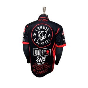 Maillot de course respirant à manches courtes imprimé sur mesure pour la moto et les courses automobiles avec logo personnalisé pour hommes - Product Image 3