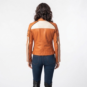Custom Leather <b>Jacket</b> <b>Women</b> Premium Genuine Leather Motorcycle Biker <b>Jacket</b> Ladies Fashion Winter Leather <b>Jackets</b> - Product Image 2