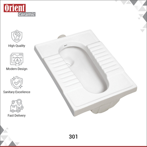 Offre incroyable sur des toilettes à la turque de style indien, de qualité supérieure, très vendues, de luxe, en céramique blanche, fabriquées en Inde. - Product Image 2