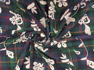 Tela a Cuadros de Algodón Ligera y Transpirable con Apliques Florales 3D de Primera Calidad para Vestidos, Camisas, Kurta, para Mujeres y Niñas, al por Mayor - Product Image 4