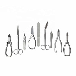 Podiatry Basic Pack/Chiropody Instruments Set 2 Podiatry Cantilever <b>Thick</b> Nail Clippers Nail File 410 Japanese Stainless Steel - Product Image 1
