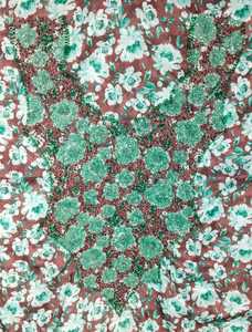 Robe trapèze grande taille pour femme, brodée florale, taille naturelle, ornée de perles, de paillettes et d'appliques en dentelle, imprimée, ODM XL, pour soirée et mariage - Product Image 3