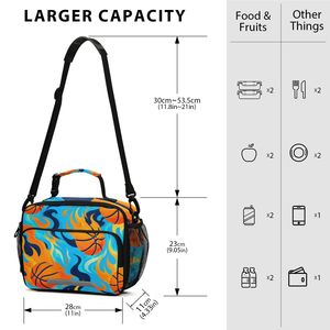 Sac à lunch isotherme personnalisé, imperméable, avec fermeture éclair, pour le transport de repas, idéal pour l'école et les voyages - Product Image 3