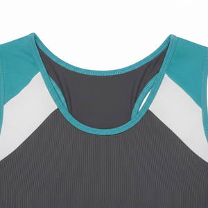 Top Corto de Punto para Mujer, Cuello Halter, Color Sólido, Estilo Hip Hop, 100% Algodón, con Cintas Verdes - Product Image 2