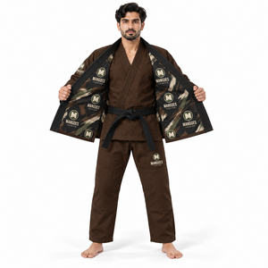 Kimono de Jiu-Jitsu Brésilien Premium MANGOES FASHION BJJ, uniforme en coton tissé perlé 440 GSM, coutures durables, léger - Product Image 4