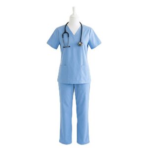 Uniformes infirmières personnalisés style jogging, pantalons mini évasés extensibles, uniformes de mode pour hôpitaux et salons, tenues médicales pour femmes. - Product Image 6