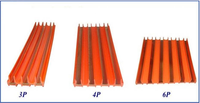 Système de rail de distribution flexible isolé 100A 110V pour grue industrielle EOT CMK-FLEXIBAR-3P Fabriqué en Inde