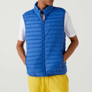 Chaleco Acolchado Azul Rey para Hombre, Sin Mangas, Cuello Alto, Térmico, Duradero, Premium, para Invierno, Casual - Product Image 3
