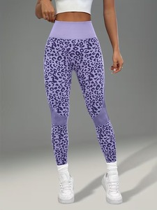 Leggings Deportivos con Estampado de Guepardo y Efecto Levanta Glúteos para Mujer |   Pantalones Deportivos Ligeros y Transpirables |   Ropa Clásica de Alta Elasticidad - Product Image 1