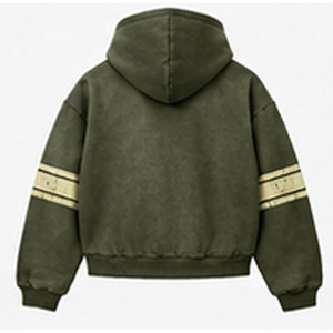 Nouvel ensemble de survêtement streetwear d'hiver pour homme, coupe classique, avec logo personnalisé imprimé, 100 % coton de haute qualité, deux pièces - Product Image 3