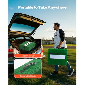 Portable # Intérieur/Extérieur #   Plateforme d'entraînement au lancer de baseball/softball - Product Image 4