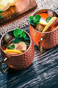 Hammered copper beverage mug collection crystal canyon drink <b>cups</b> <b>reusable</b> cocktail mugs premium durable - Product Image 1