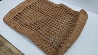 Sac fourre-tout de luxe portable en raphia tressé à la main pour femme, motif bonbon, deux poignées, style bohème, pour l'été et la plage, résistant à l'eau
