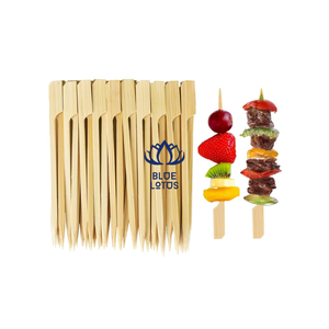 Brochettes en bambou naturel, robustes et pointues, pour kebab, poulet, fruits de mer, viande, grillades et service alimentaire - Product Image 1