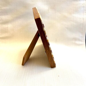 Handmade Creative Vintage Bone Inlay Photo <b>Frame</b>, Earth Tones, Wood and Bone, <b>Picture</b> Opening, Small <b>Frame</b> - Product Image 4