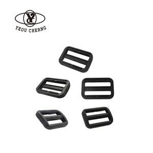 <b>Plastic</b> Webbing Adjustment Buckle Rectangle Strap <b>Slide</b> for Bags Backpacks Luggage - Product Image 1